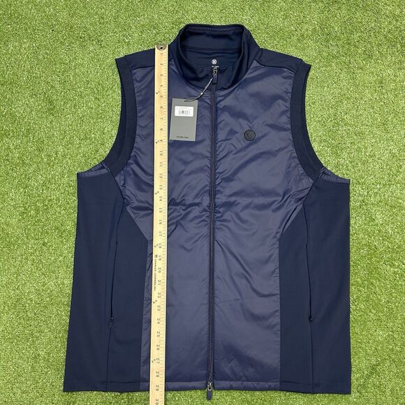 G/Fore Interlock Performer Vest Size XL Stretch Tech Twighlight Navy NWT - Picture 10 of 13